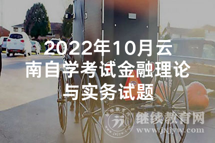 2022年10月云南自学考试金融理论与实务试题